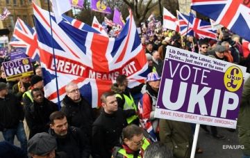 В Лондоне прошел многотысячный митинг в поддержку Brexit