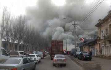 В Одессе произошел масштабный пожар