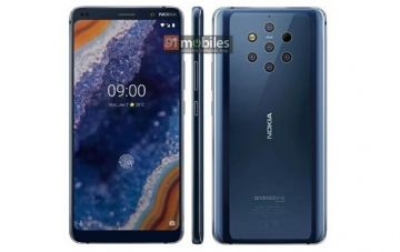 Nokia 9 c пятью камерами показали на новых фото