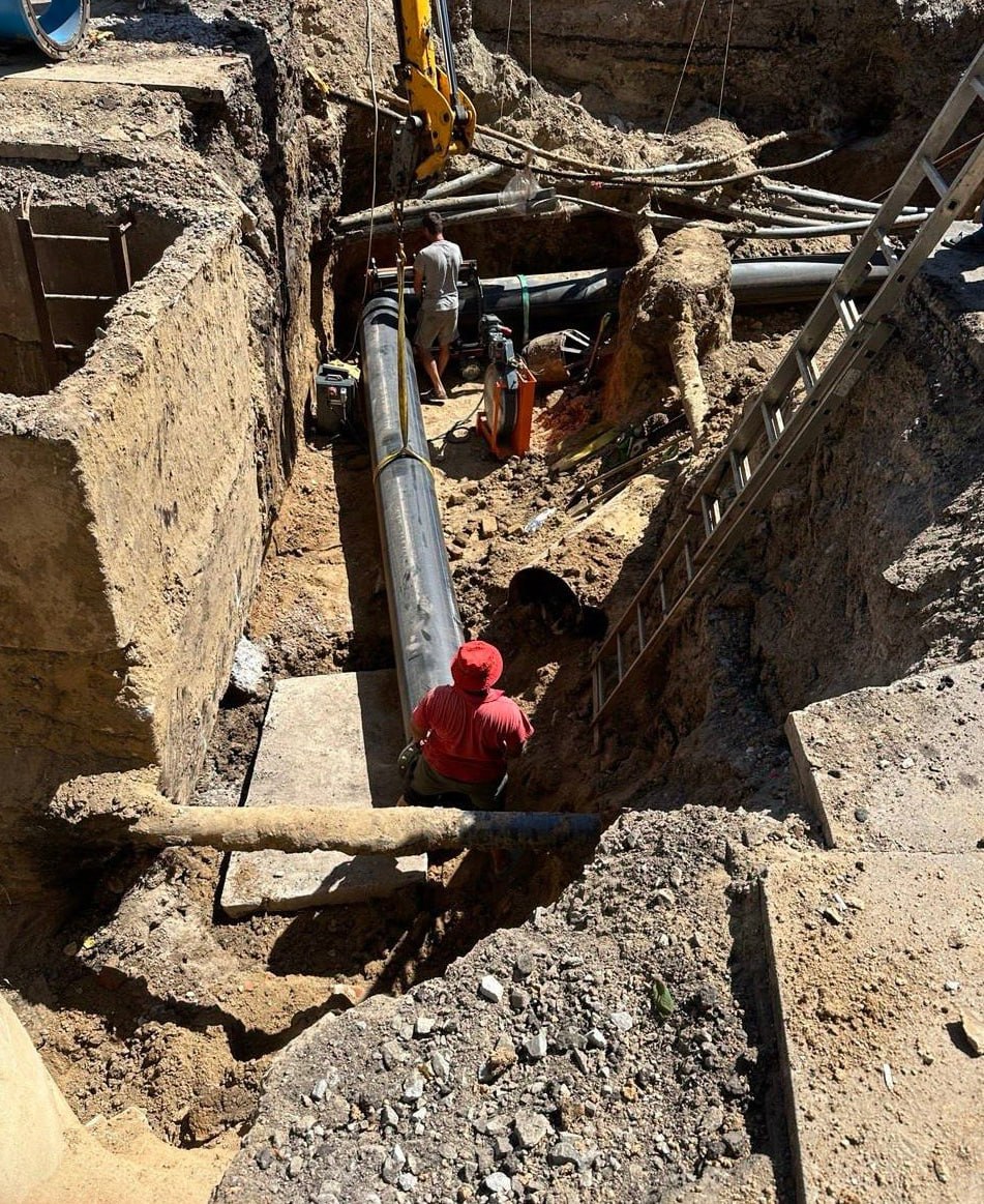 Інфоксводоканал оновив понад 1100 метрів водопроводу в Одесі