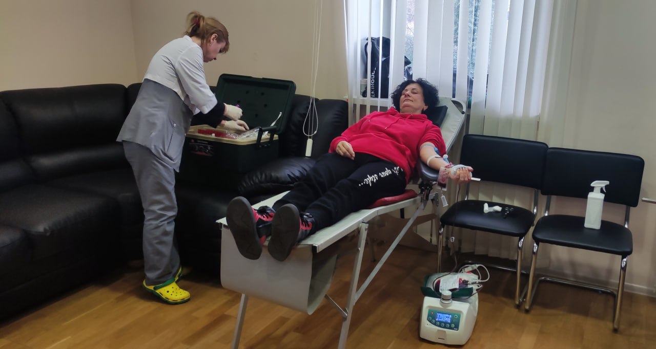 Сотрудники "Инфокс водоканала" сдали кровь в Одессе