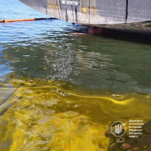 У Сухий лиман потрапило понад 125 тонн олії