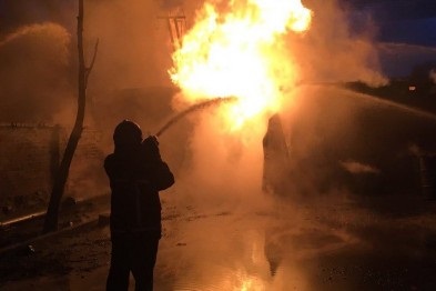 На Харьковщине 10 подразделений тушили крупный пожар