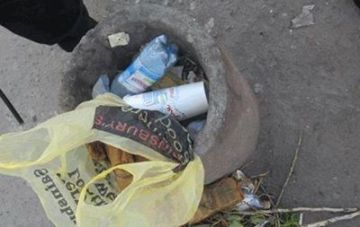 В Николаеве возле остановки нашли шумовые  гранаты