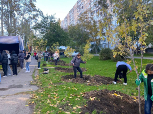 В Одессе высадили деревья