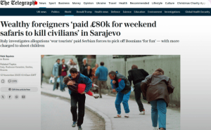 Иностранцы охотились на людей в Сараево