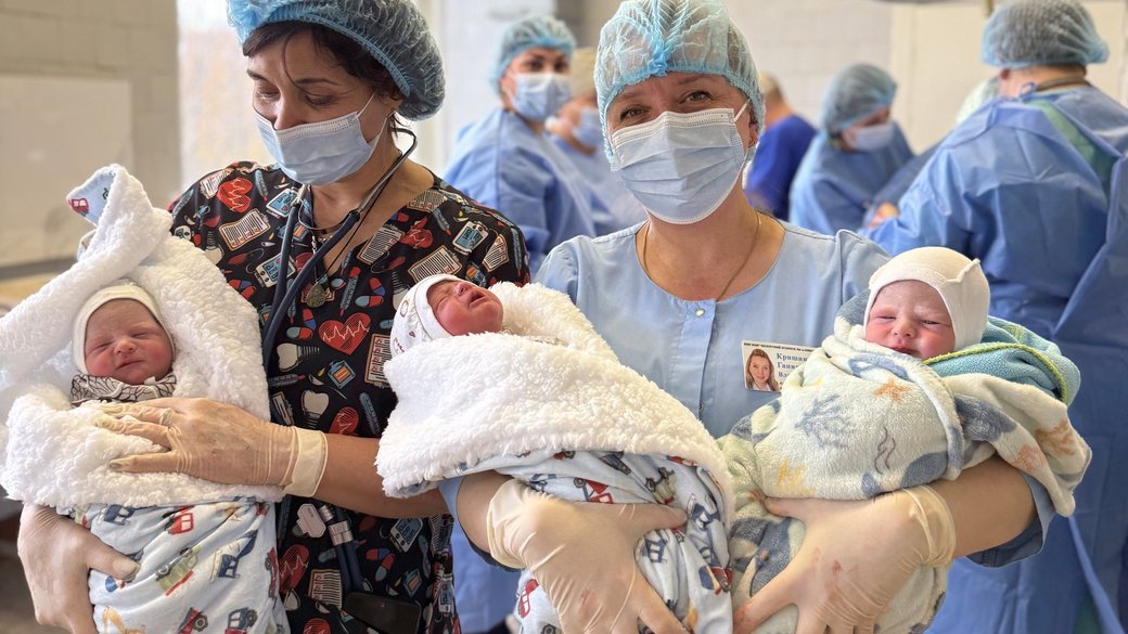 У Миколаєві народилась трійня