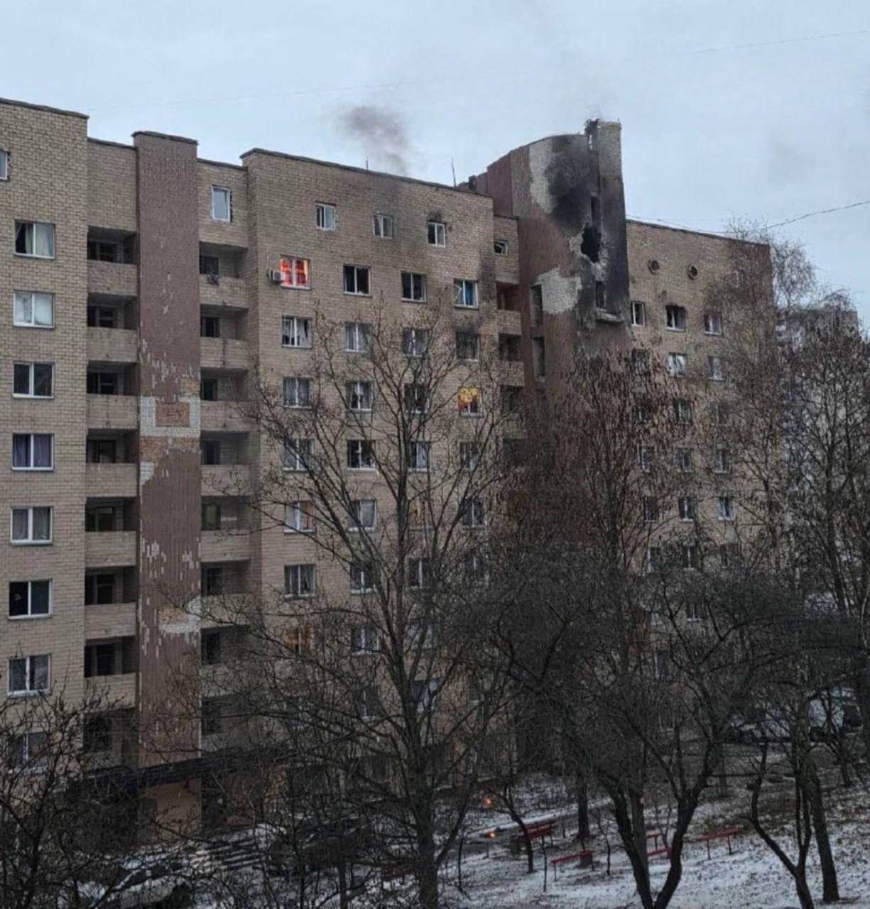 Киев под атакой шахедов и ракет