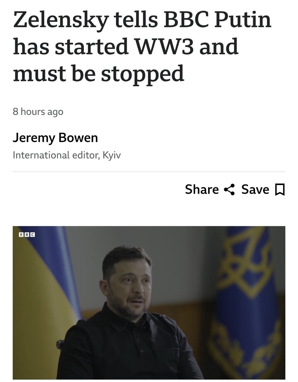 Зеленский не соглашается на перевыборы