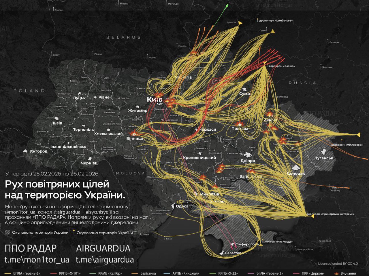 Росія знову завдала ракетно-дроновий удар
