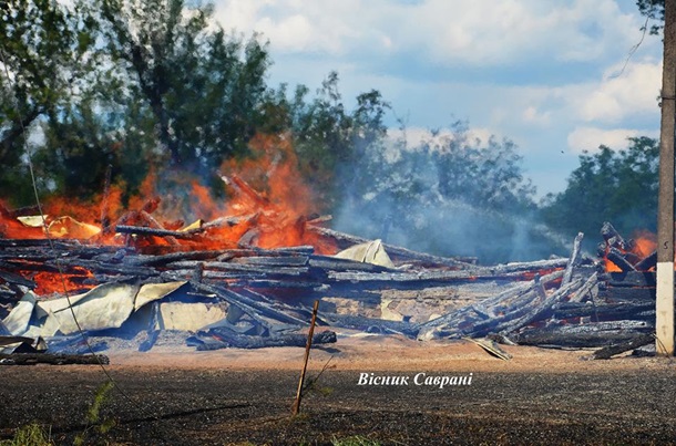 На Одесчине сгорела старинная церковь