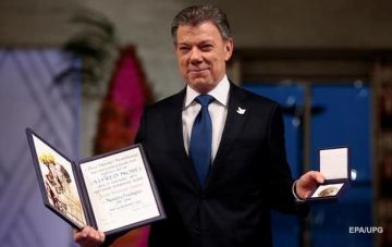 Президенту Колумбии вручили Нобелевскую премию мира
