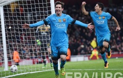 Дубль Месси принес Барселоне победу над Арсеналом